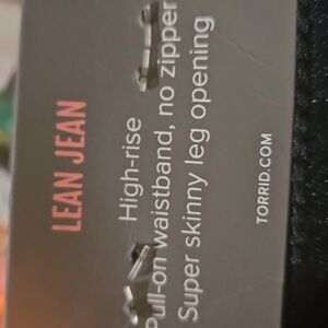 Torrid dark wash lean jean